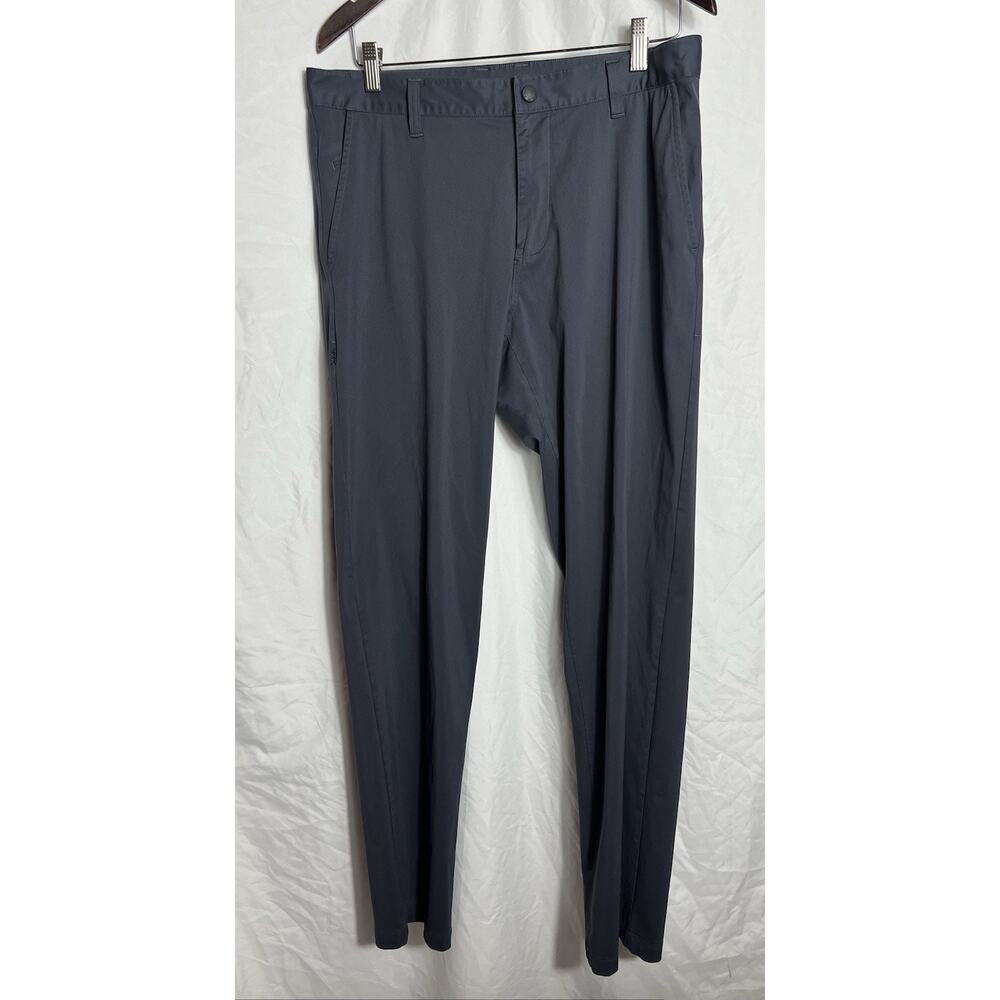 RHONE Commuter Classic Pants Men's 34x32 Dark Gray Hemmable Athleisure Golf